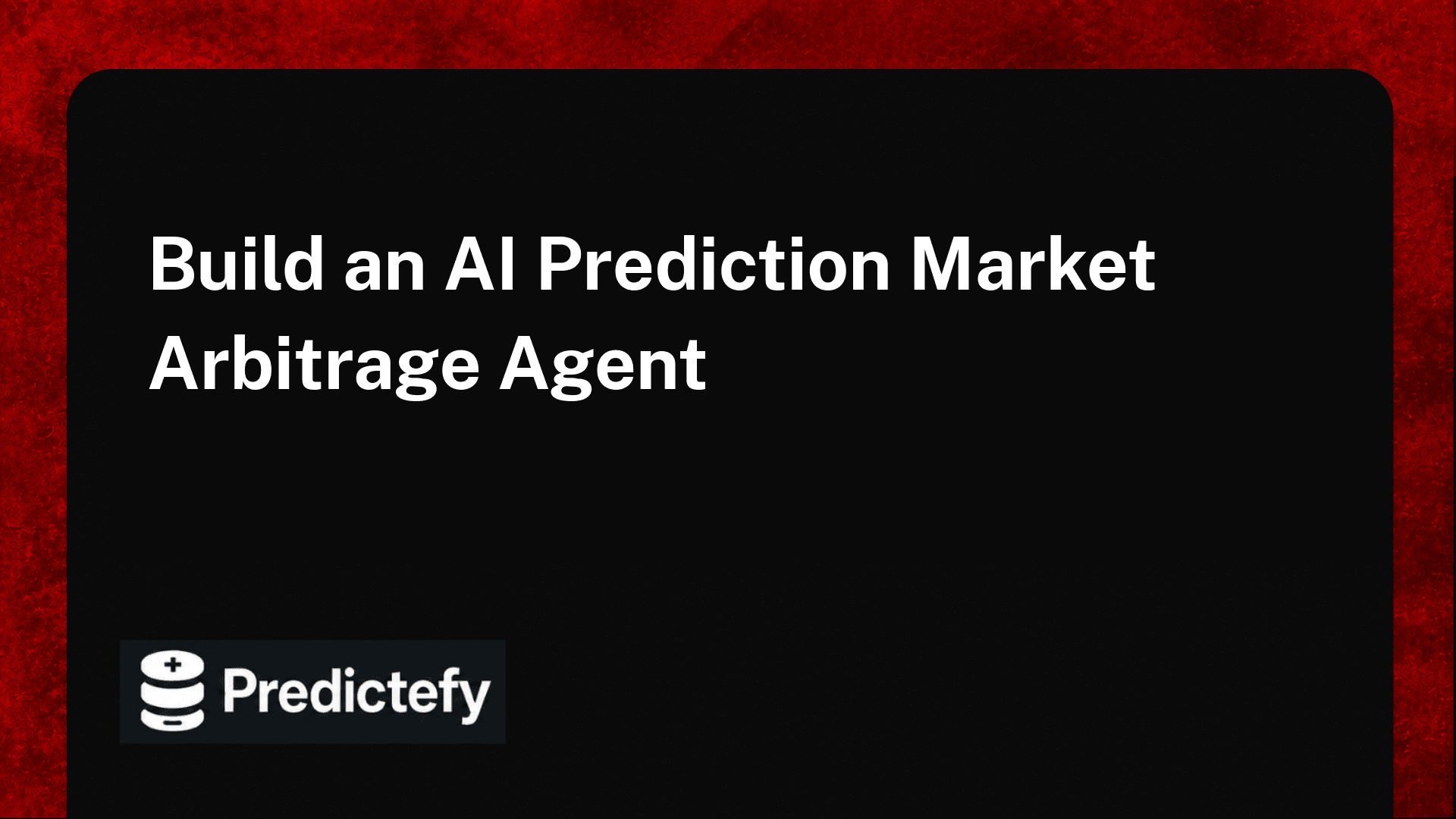 How to Build an AI Prediction Market Arbitrage Agent With an API and SDK