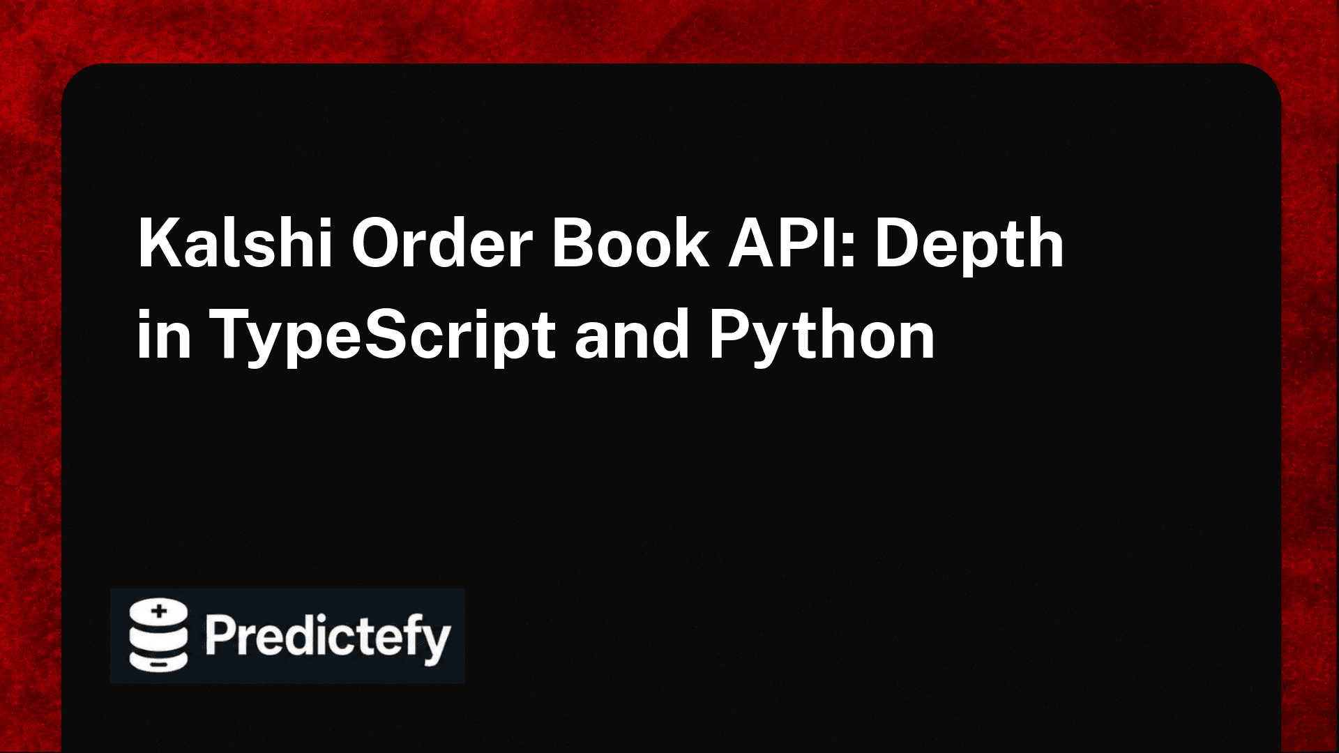 Kalshi Order Book API: Depth in TypeScript and Python