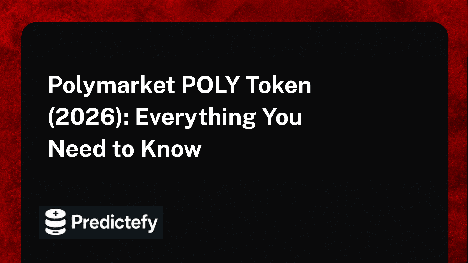 Polymarket POLY Token (2026): Everything You Need to Know