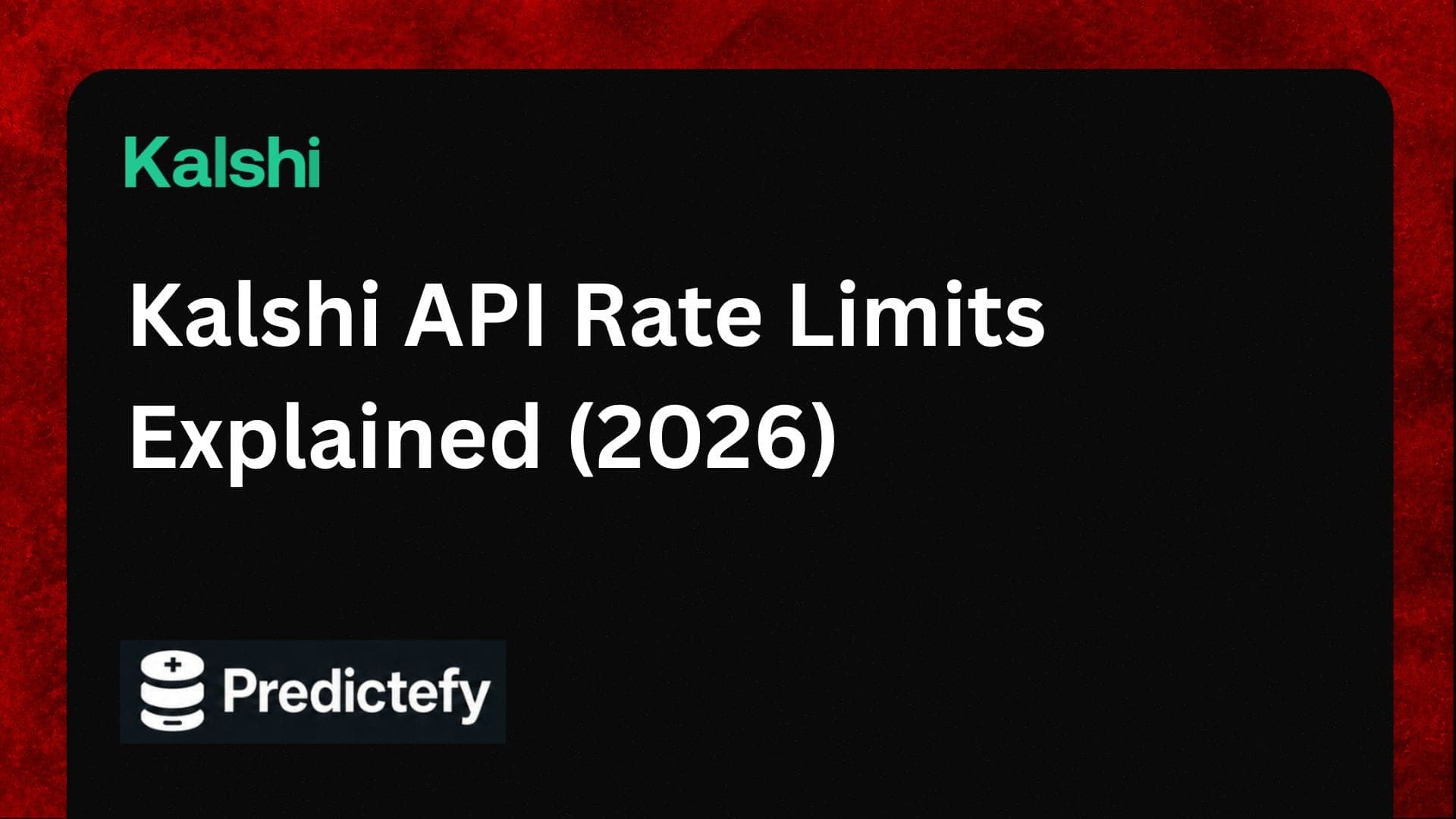 Kalshi API Rate Limits Explained (2026)